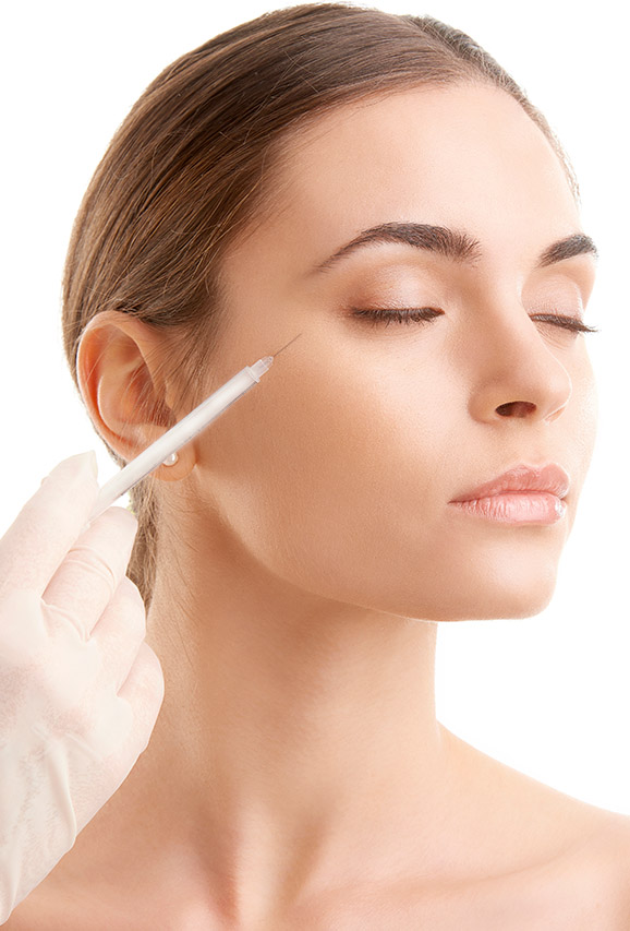 Photo of a woman getting BOTOX® Cosmetic treatments