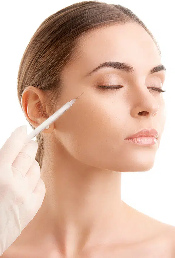 Photo of a woman getting BOTOX® Cosmetic treatments