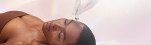 Photo of a woman getting DiamondGlow® treatments